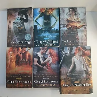 Mortal Instruments Books 1 To 6 Paperback Hardcover Mix Box Cassandra Clare Lot • $30.06