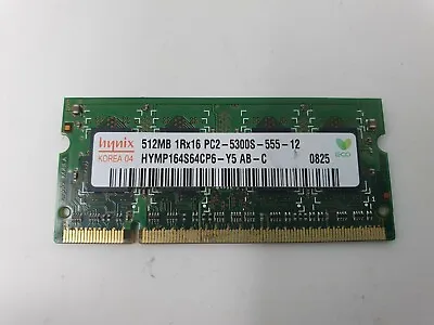 Apple MacBook A118 RAM Memory 512MB DDR2 PC2-5300S-555-12 Hynix HYMP164S64CP6-Y • £3.97