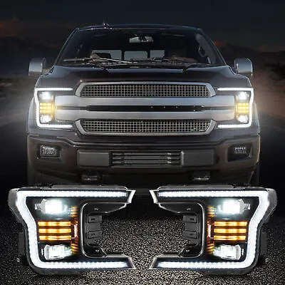 VLAND Pair LED Projector Headlights For 2018-2020 Ford F-150 F150 Plug And Play • $330.50
