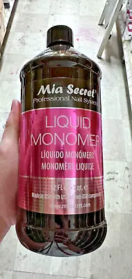 Mia Secret Liquid Monomer - Professional Acrylic Nail System Made In Usa - 32 Oz • $68.99