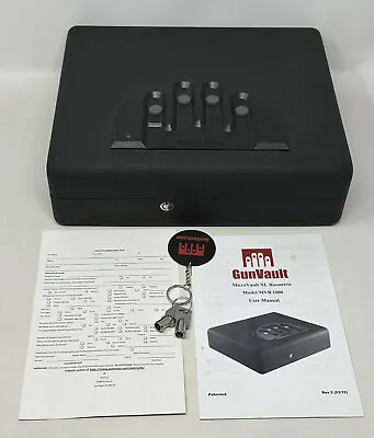 GunVault MVB1000 MicroVault XL Biometric Fingerprint Gun Safe • $124.98