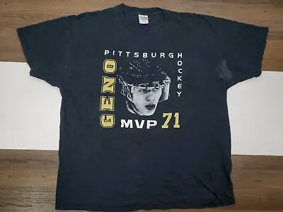 Vintage Geno Pittsburgh Hockey Shirt Size XL Tee MVP 71 Short Sleeve • $10.99