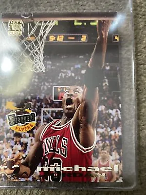 Michael Jordan Basketball Card #184 Topps Stadium Club Frequent Flyer 1993-94 • $99