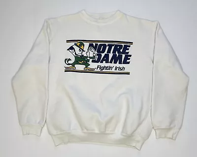 Vintage 90s Notre Dame Fighting’ Irish Crewneck Sweatshirt Size Small • $39.95