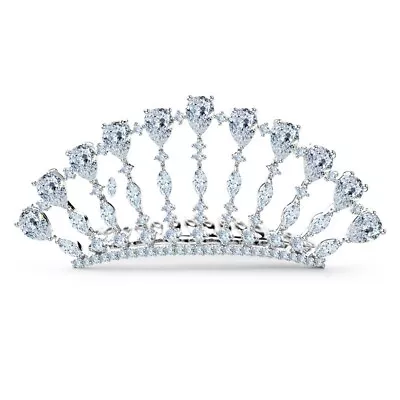 Full AAAAA CZ Cubic Zirconia Kids Girl Doll Princess Mini Tiara Crown • $18.59