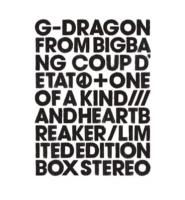 G-DRAGON COUP D'ETAT+ONE OF A KIND&HEARTBREAKER Limited Edition 2 CD DVD JPN • $130