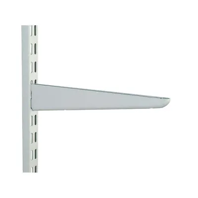 Twin Slot Shelving WHITE Uprights Brackets Adjustable Wall Shelf System Modular • £1.80