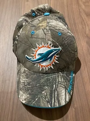 Miami Dolphins Hat Nfl Football Authentic Classic Tree Camo Adjustable Cap New • $20