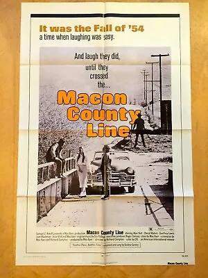 Macon County Line. 1974. One Sheet Movie Poster. 1949 Chrysler Town & Country. • $49.27