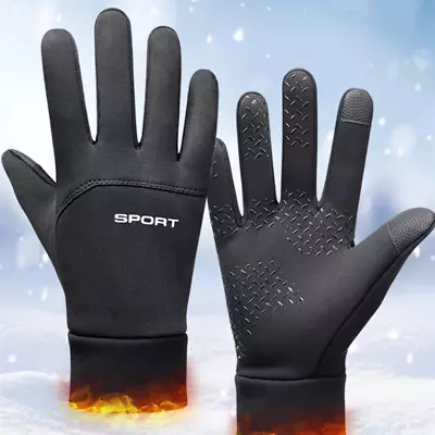 Winter Warm Windproof Waterproof Fleece Lined Thermal Touch Screen Gloves • £4.67