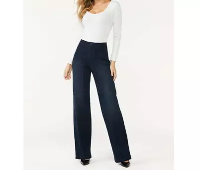 Sofia Jeans By Sofia Vergara Women's Dark Wash Size 10 Short Diana Palazzo Pants • $22.50