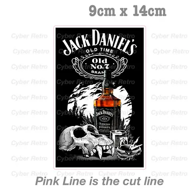$7.50 • Buy Jack Daniels Whiskey Skull Logo ,Bar, Fridge Vinyl Decal Sticker 