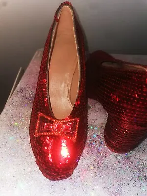 £250 • Buy Dorothy's Ruby Slippers Replicas Wizard Of Oz! Click Your Heels 3 Times 👠👠