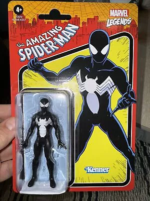 Marvel Legends 3.75   The Amazing Spider-Man Symbiote Kenner Retro Figure • $14.99