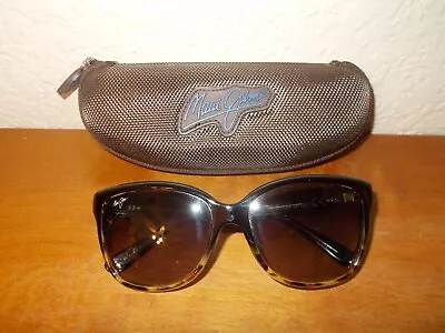 Maui Jim Starfish MJ744-02T Black Tortoise Pink Gray Polarized Sunglasses W/Case • $64.99