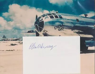 Chuck Sweeney Signed Card. Nagasaki Pilot Of Bockscar. Atomic Bomb. Free Photo. • $27.95