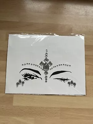 Face Gems Adhesive Glitter Jewel Tattoo Sticker Festival Rave Party Body Make Up • £0.99