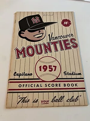 1957 Portland Beavers/Vancouver Mounties PCL  AAA Program -Cubs/ Orioles • $14.78