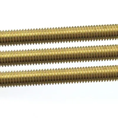  Solid Brass Fully Threaded Rod/Bar/Studding M22.54568101214161820mm • £4.86