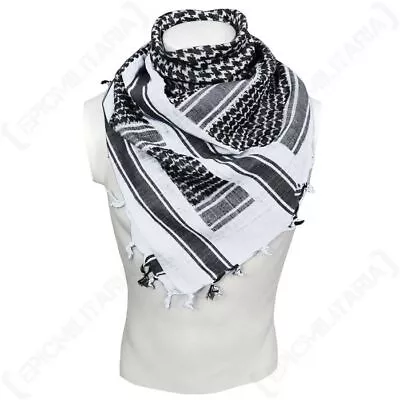 100% Cotton SHEMAGH - Colour Option - Military Keffiyeh Arab Army Wrap Scarf • £8.25