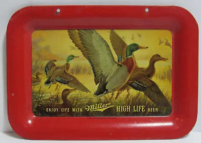 Original Miller High Life Beer Mallard Duck Tip Tray Thos. A. Schutz Chicago • $10