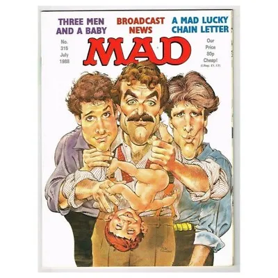 Mad Magazine July 1988 Mbox3633/i  Three Men And A Baby - Broadcast News • $7.51