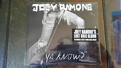 $9.95 • Buy ...Ya Know? [Digipak] By Joey Ramone (CD, May-2012, The Ramones) SEALED Cut Case