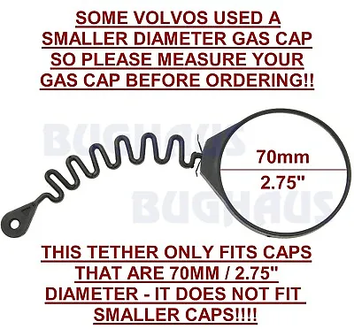 ⛽ Volvo S60 2001-2017 Gas Fuel Cap Tether - Top Quality! FREE SHIP! ⛽ • $10.95