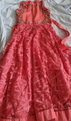 $22.10 • Buy Girl Indian Traditional Bollywood Wedding Formal Long Gown Dress Sleeveless 