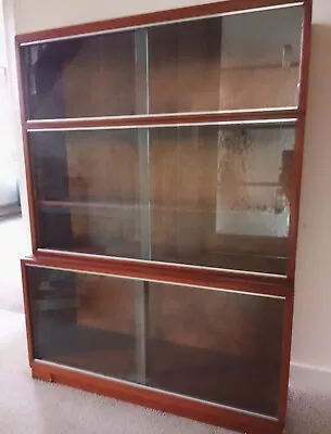 Two Mid Century Vintage Brown Minty Bookcases • £150