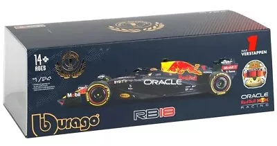 F1 LIMITED EDITION Big 1:24 Scale Max Verstappen Red Bull RB18 Diecast Car Model • $70.54