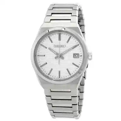 Seiko Classic Quartz White Dial Men's Watch SUR553P1 • $166.95