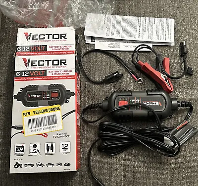 VECTOR 1.5A Battery Trickle Charger & Maintainer 6V/12V Fully Automatic (BM315V) • $30