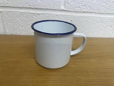 6 X White Rustic Enamel Mugs - New Boxed - Camping Outdoor Coffee Picnic • £10