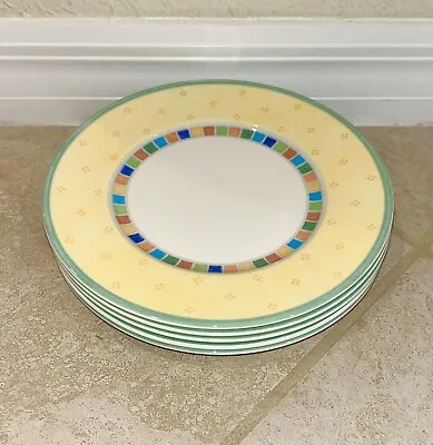 Villeroy & Boch Twist Alea Limone Salad Plate 8-1/2  Set Of 5 Used • $40