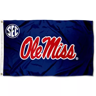 Ole Miss Rebels Ole Miss SEC Flag 3x5 Banner • $32.95