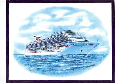 Original Art Work ... Ms CARNIVAL BREEZE....CCL ... Cruise Ship  • $14.99