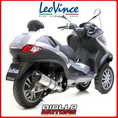 8490e Muffler Leovince Piaggio Mp3 400/lt/rst 2008 - Lv One Evo Stainless Steel  • $485.52