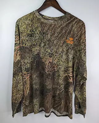 Mossy Oak Brush Men's Size XL Camouflage Long Sleeve Outdoor Hunting Shirt • $15.99