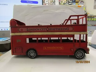 Large Tin Plate London Bus Toy • £40