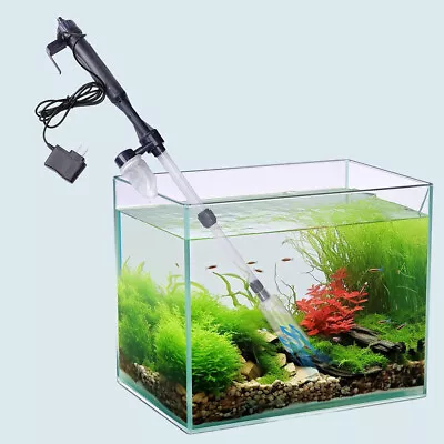 Electric Aquarium Gravel Fish Tank Cleaner Automatic Water Changer Filter Vacuum • $24