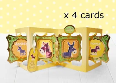 £3.69 • Buy Hunkydory Farmyard Fun Boy & Girl Accordion Premium Card Kit P&P Discounts
