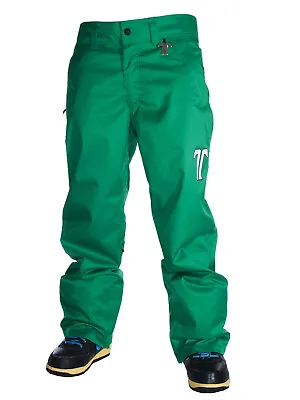Technine Chino Shell Snowboard Pants Mens Size Large Green New • $95.97