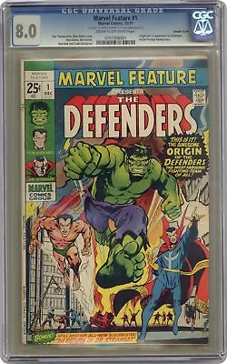 Marvel Feature #1 CGC 8.0 Double Cover 1971 0161956001 1st And Origin Defenders • $495