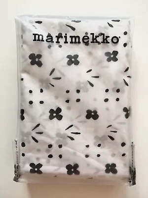 Marimekko KUKKAKETO Set Of 2 Standard Pillowcases 100% Cotton Black White NWT • $34.99