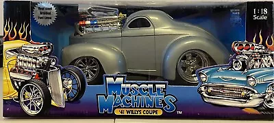 1/18 41 Willys Coupe (silverpurple Orange) Muscle Machines • $56.71