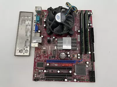 MSI G31TM-P21 MS-7529 VER: 1.6 Motherboard With Pentium CPU & 4GB RAM • $29.99