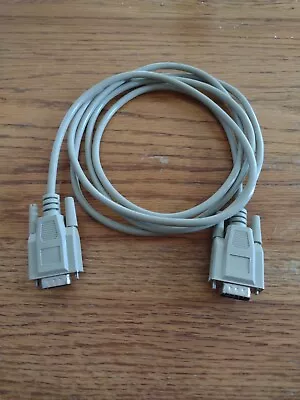 6 FT DB9 9-Pin RS232 Male To Male Serial Port Cable Cord Ivory. New In Package • $11.05