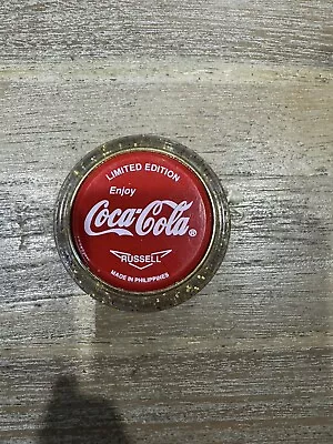 Vintage Coca-Cola Russel Limited Edition Gold Glitter Yo-Yo (T6) S#551 • $1