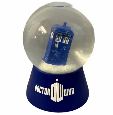 $84.60 • Buy Doctor Who Tilted Tardis Lighted Christmas Water Snow Globe Decoration See Video